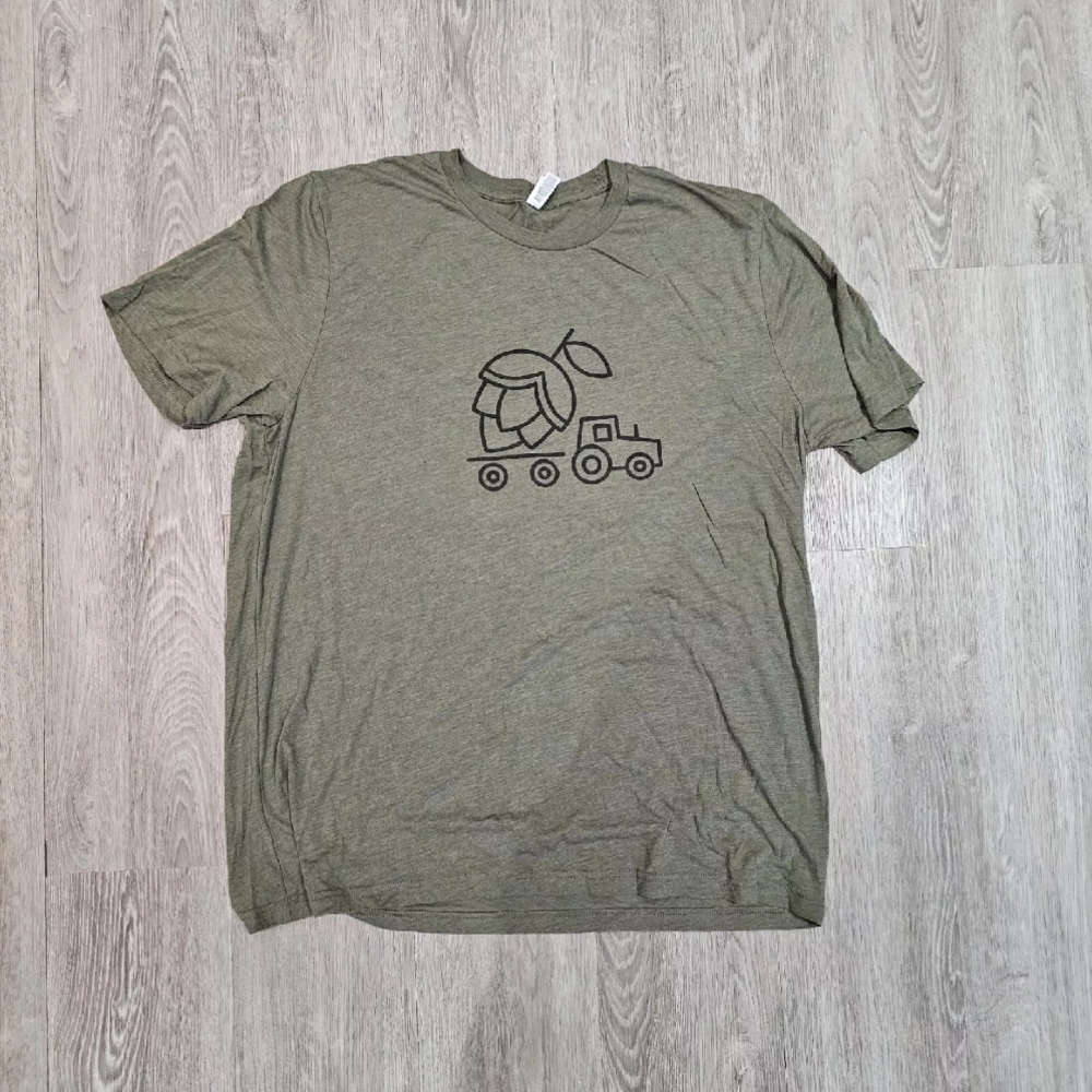 Olive Green Graphic T-Shirt